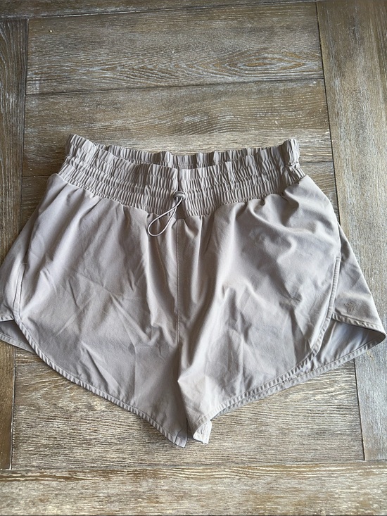 all in motion Pants - all in motion Light Taupe Athletic Shorts with Smocked Waist and lined